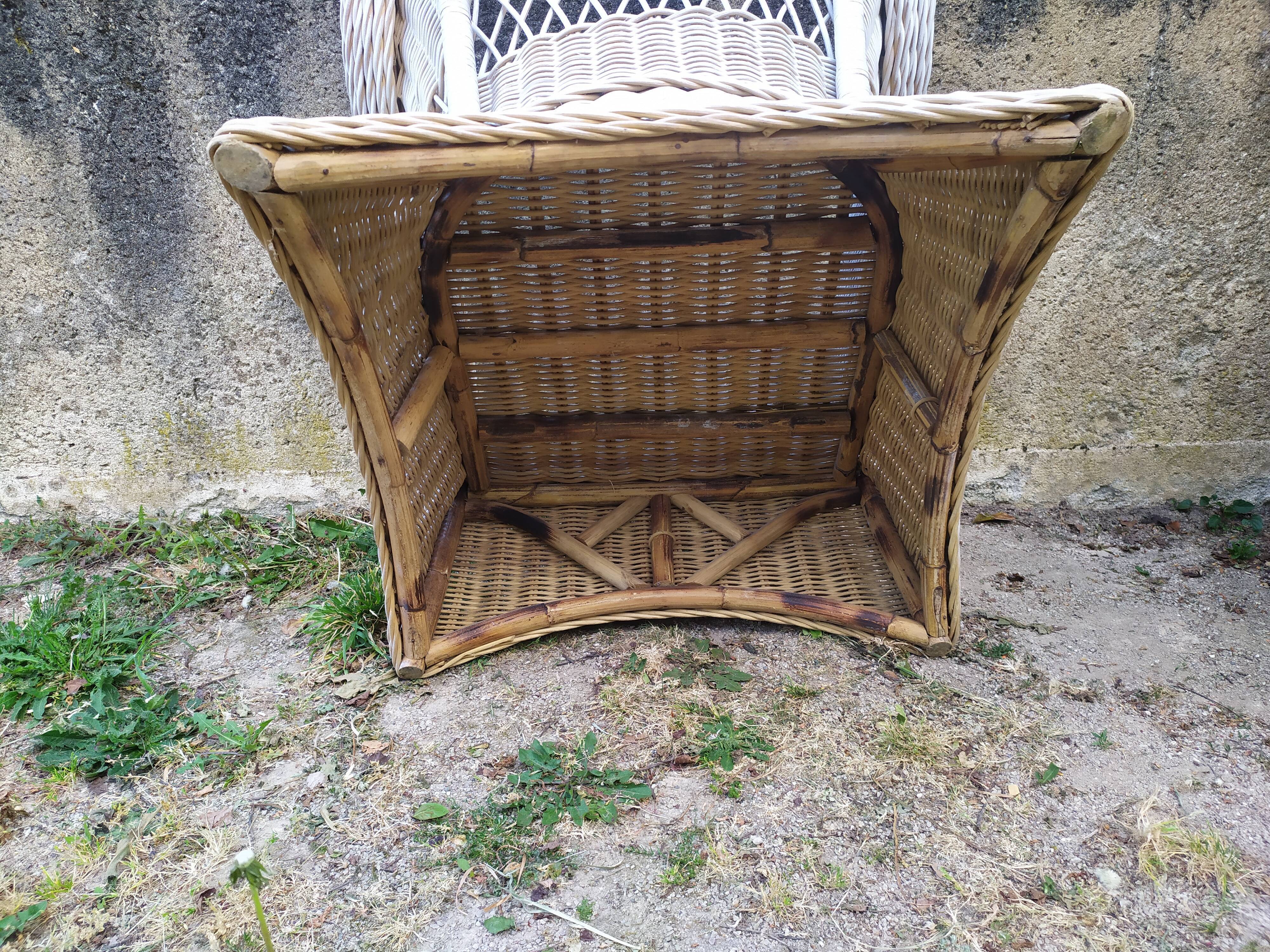 Rattan armchair