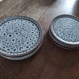 Vallauris glazed stoneware plates