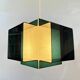 Vintage Pendant • Two-Coloured Acrylic • 1970