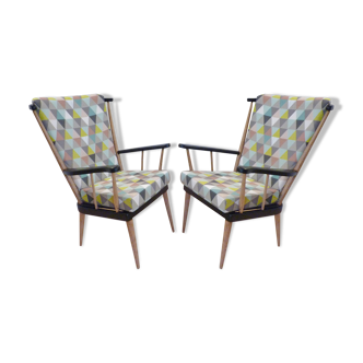 Paire de fauteuils vintage Baumann