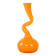 Orange vase, Swing Vase, Danish design, manufactured by Normann Copenhagen,