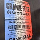 Poster "Great Gymnastics Festival" - Saint-Pierre-d'Aurillac - 1933
