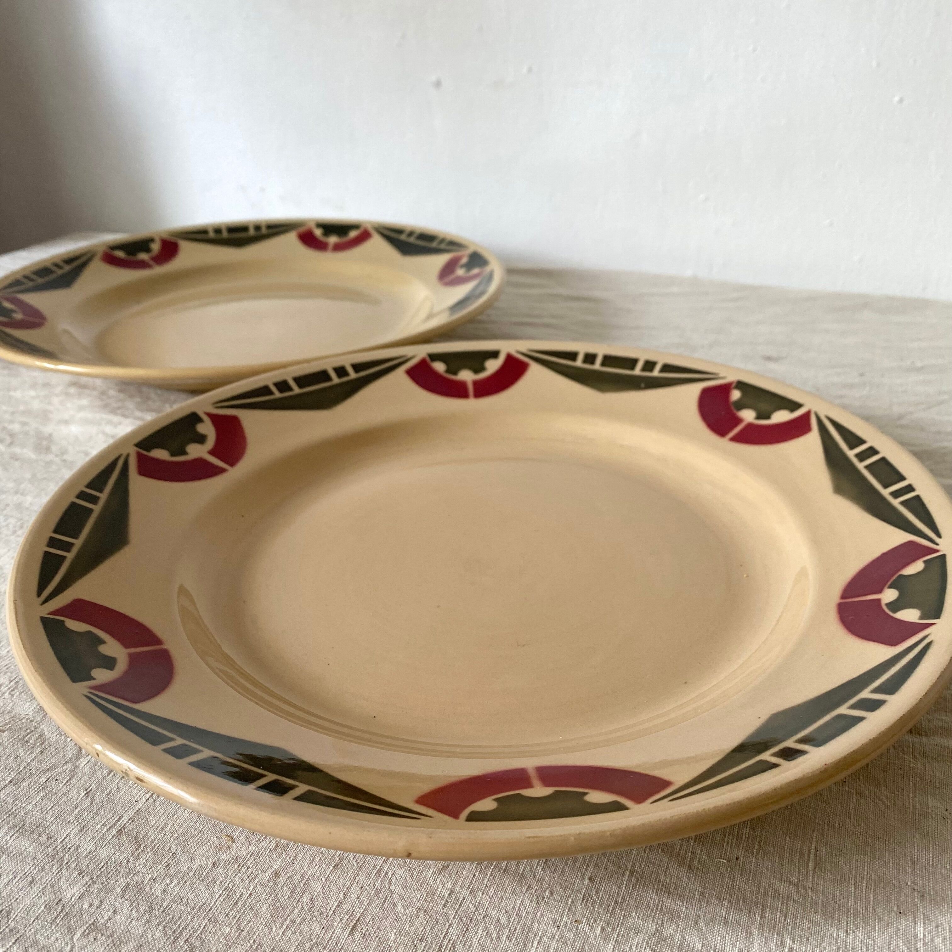 Art deco serving dishes