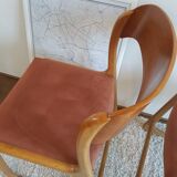 Suite of 4 chairs sleds Baumann, 1960s
