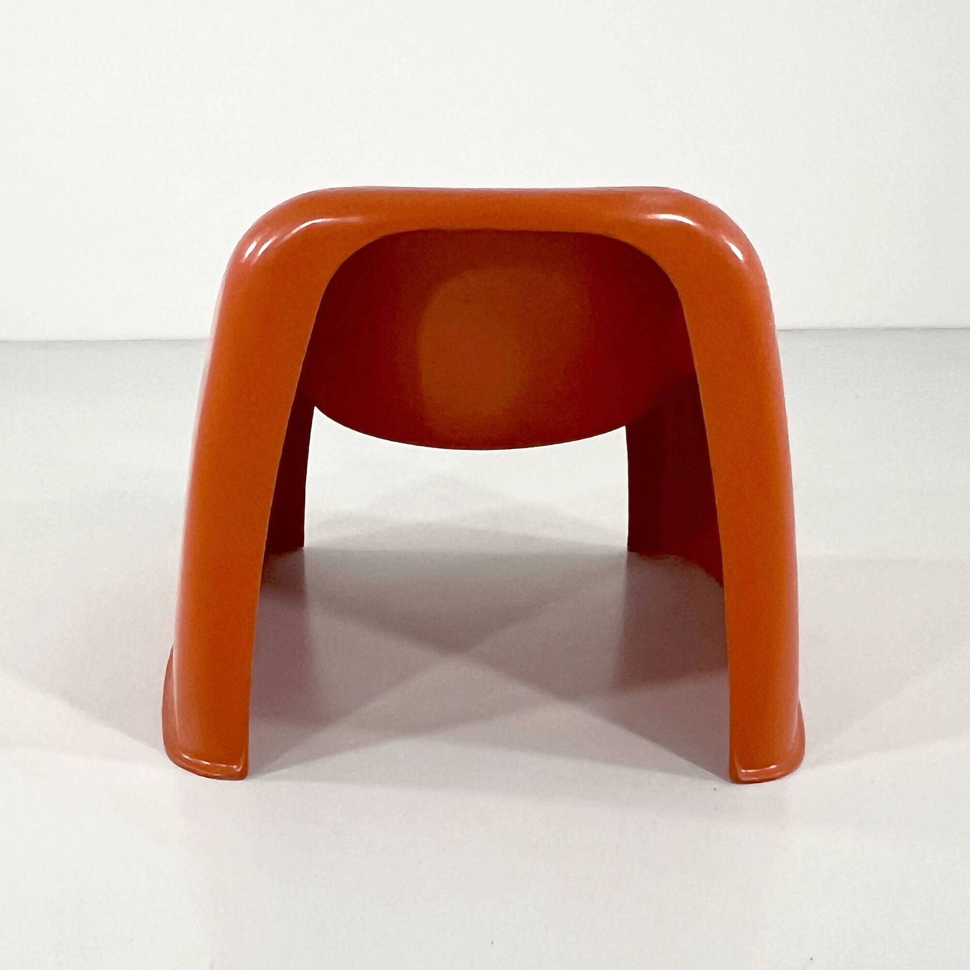 Toga armchair in orange by Sergio Mazza for Artemide, 1960