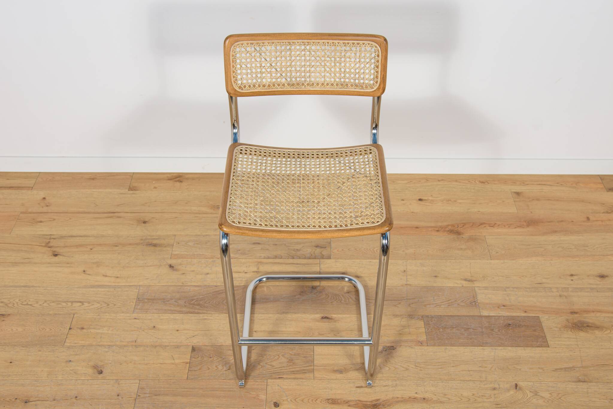 Chrome-Plated Bar Stools Typ Cesca, Italy, 1970s