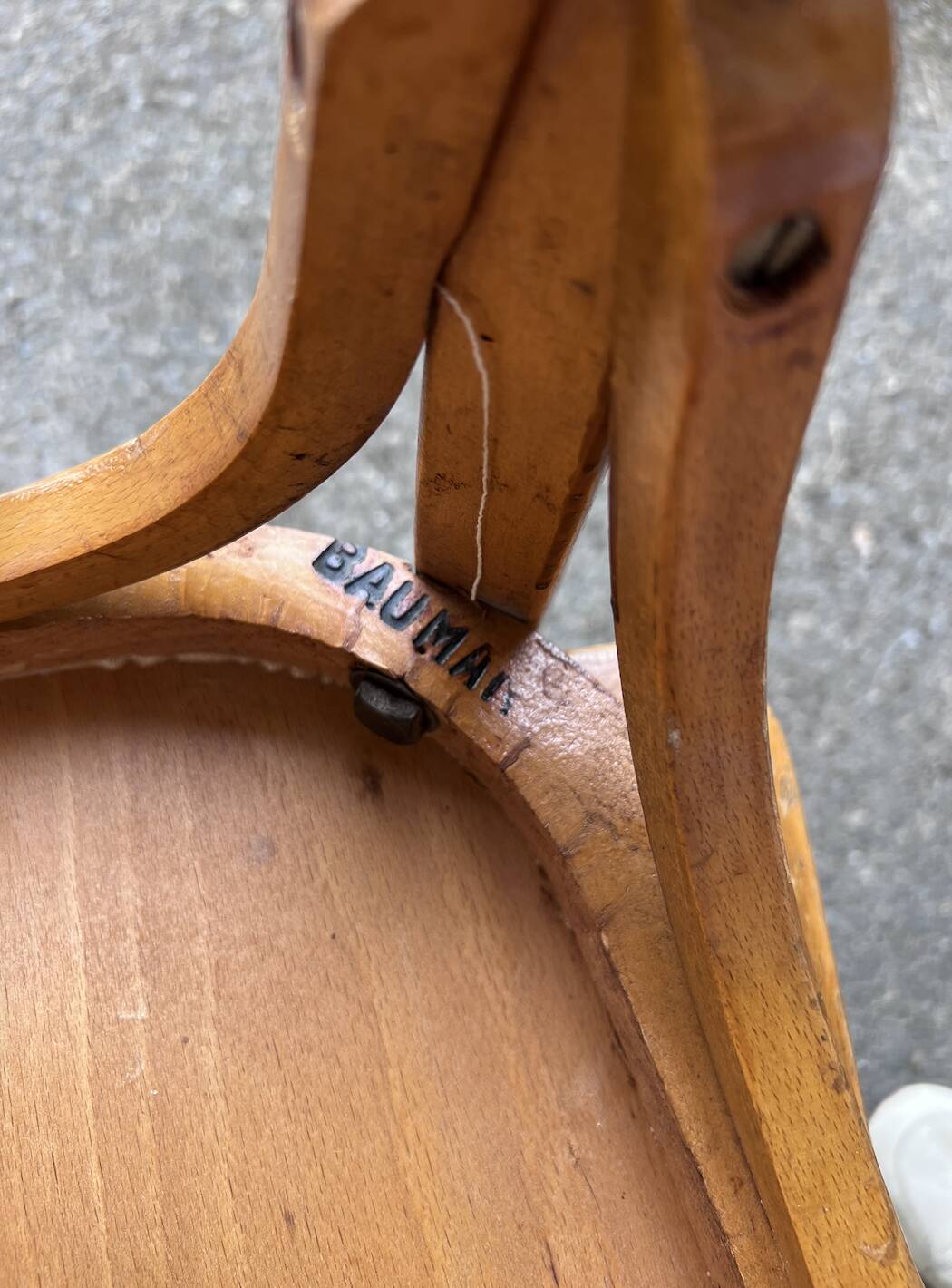 (Lot) 4 Chaises Bistrot Baumann modèle 56