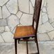 Carved walnut lounge chair