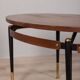 Table basse vintage en bois des années 60, design italien
