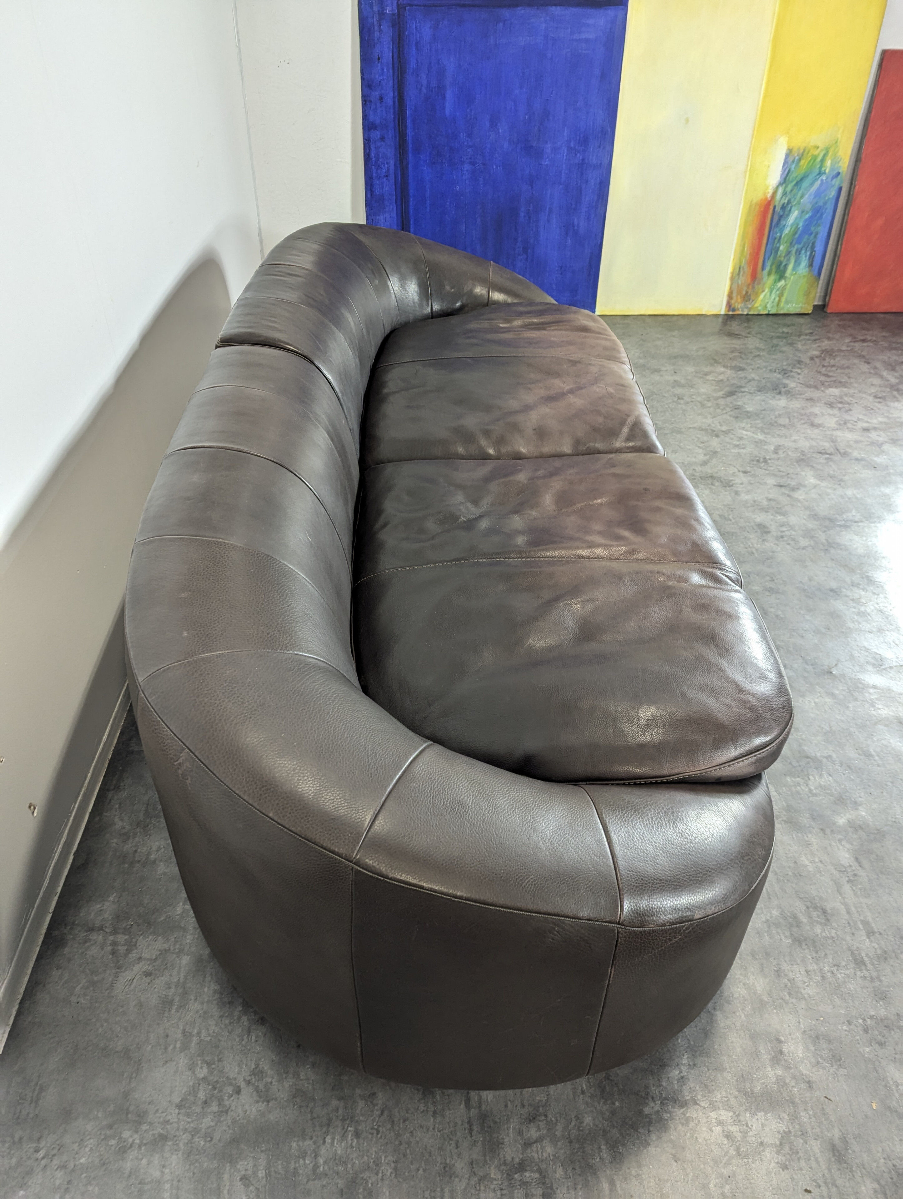 1980s Italian Giovanni Sforza Sofa and Ottoman