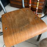 Old Mullca school chair with armrests