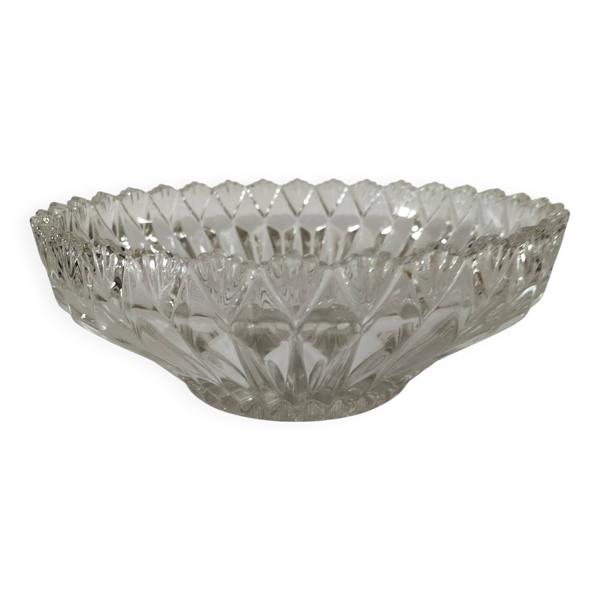 Coupe vintage en verre pressé – éclat et caractère