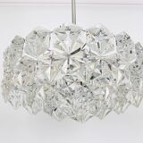 Kinkeldey suspension in chrome and crystal glass, Germany, 1970s.
