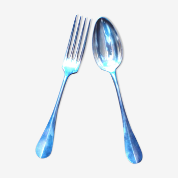 Christofle metal silver cutlery set - 37 pieces