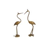 Couple d'oiseaux en laiton