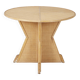 Rattan and wood dining table
