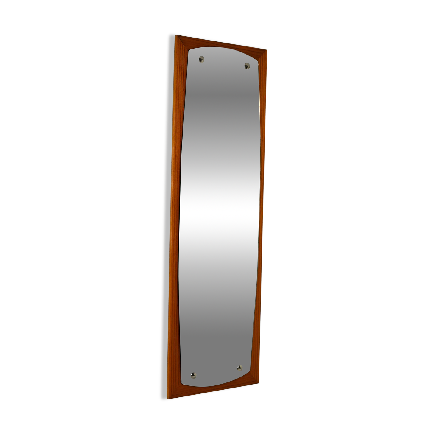 Scandinavian wall mirror in mahogany, 1950s