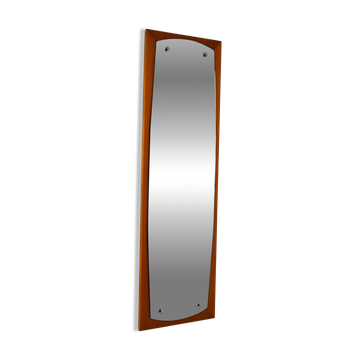 Scandinavian wall mirror in mahogany, 1950s