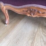 Set of 2 armchairs and 1 bench Louis XV-style