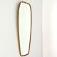 Superb free-form mirror in solid brass from the 50s/60s vintage.