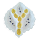 Vintage egg and raw vegetable platter