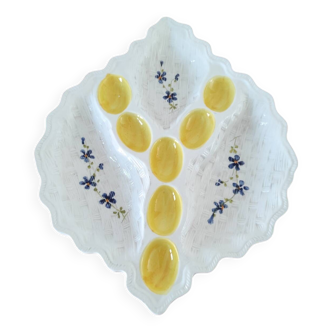 Vintage egg and raw vegetable platter