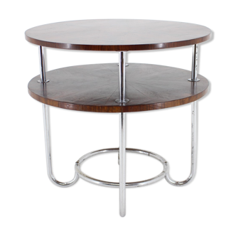 1930s Functionalist coffee or side table, Czechoslovakia