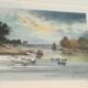 Marine lithograph signed Stéphane Lauro