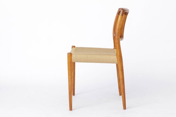 1 sur 8 chaises vintage Niels Otto Moller modèle 83, 1974 – Bois de teck, rénovées