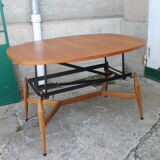 Scandinavian smorrebrod liftable coffee table