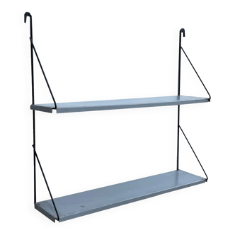 Vintage metal wall shelf wall rack minimalistic 1960’s