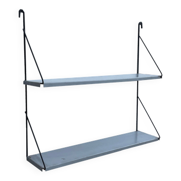 Étagère murale en métal vintage étagère minimaliste des années 1960