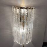 Large Murano Glass Brass Sconces