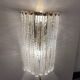 Large Murano Glass Brass Sconces