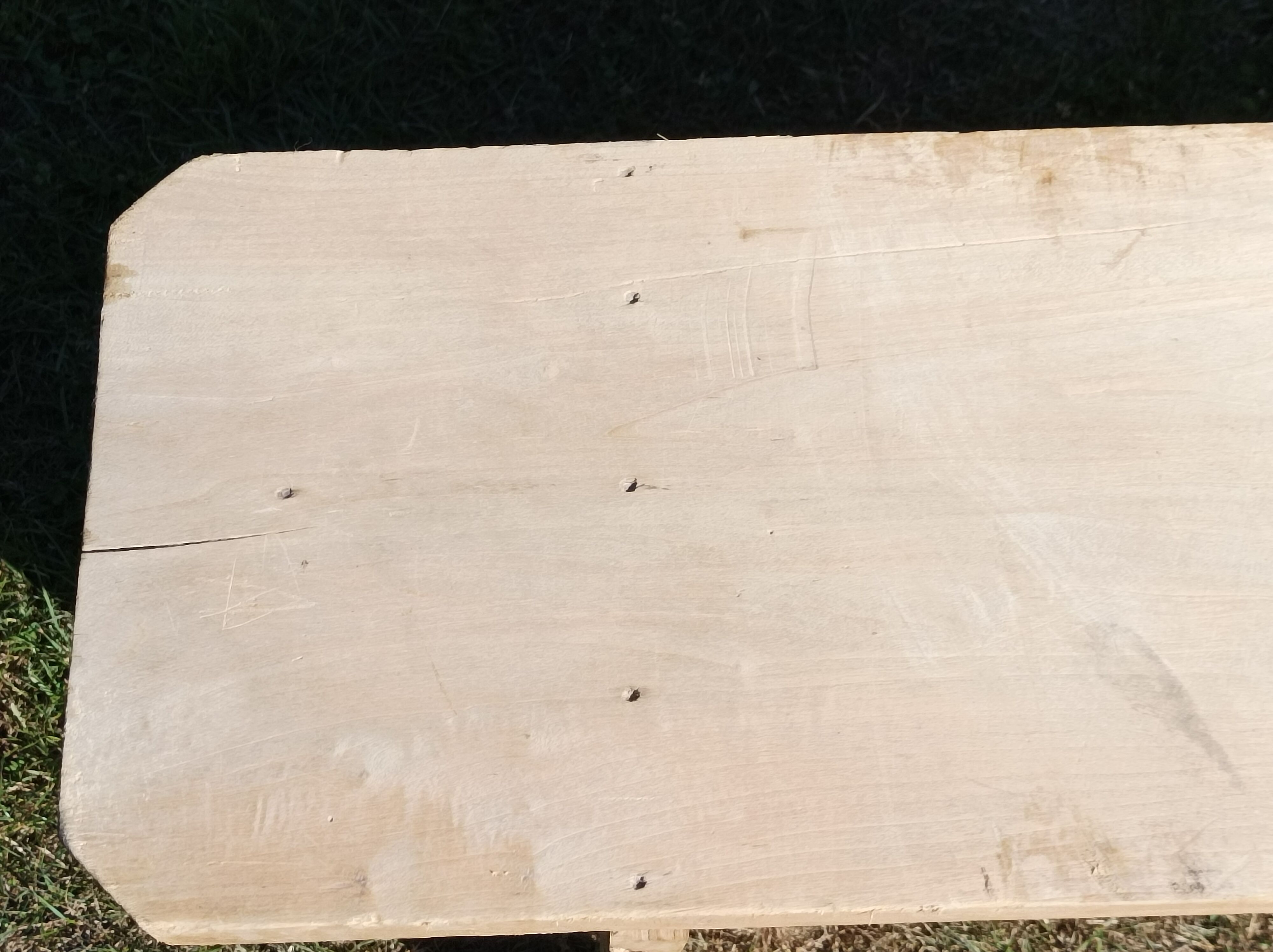 Bancs de ferme en peuplier