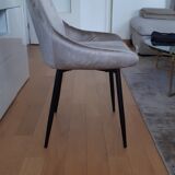 Chaise velours kare