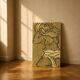 Vintage style figurative painting in expressionist style on canvas.