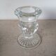 Pair of old glass candlesticks