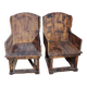 fir wing bench (pair)