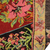 Handmade floral caucasian rug, 128x238cm