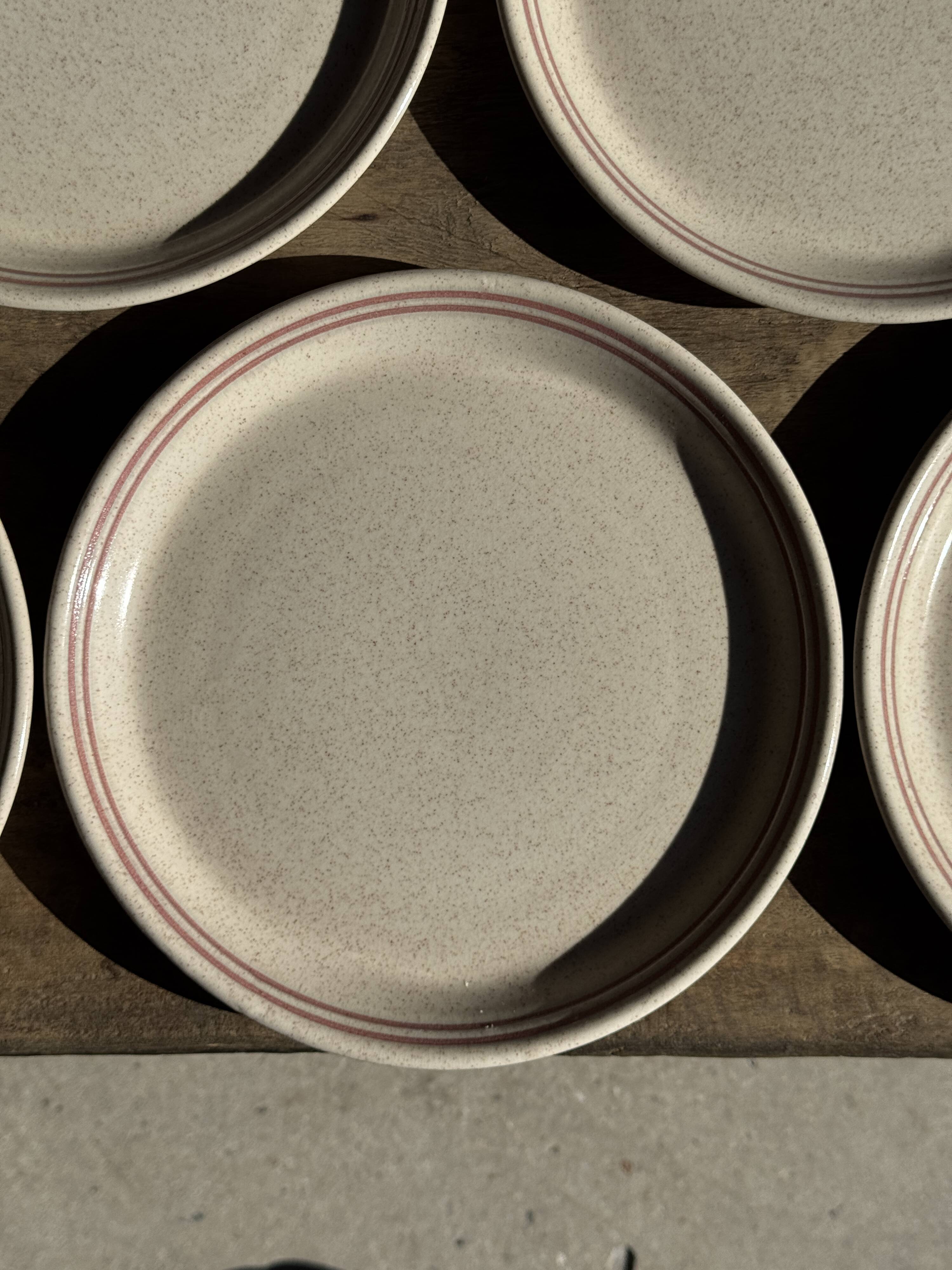 Lunéville table service Art Workshop 8 plates and 2 serving dishes