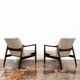Pair of restored vintage GFM-64 armchairs by Edmund Homa, 1960s