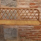 Rattan wall shelf