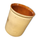 Varnished terracotta pot