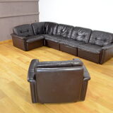 Salon cuir modulable vintage 1970 / 1980