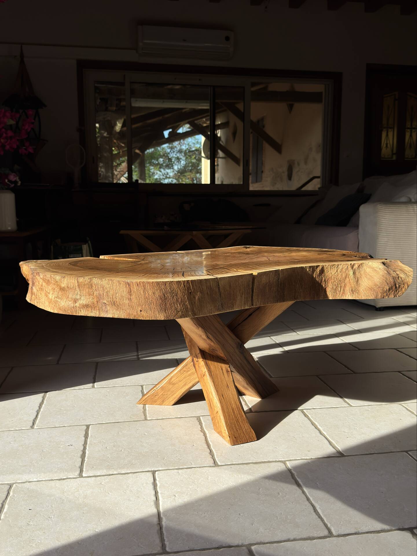 Table basse unique en chêne massif