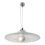 Mid-Century Modern Italian Murano Spiral Glass Pendant Lamp, 1970s