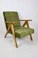 Vintage B-310 VAR armchair in olive green velvet from 70th