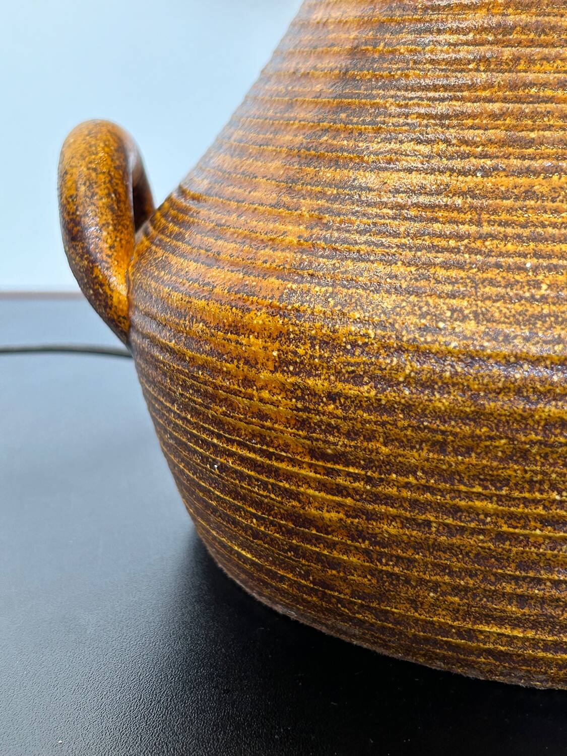 Large Accolay Ceramic and Resin Lamp