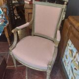 Louis XVI style armchair with patina
